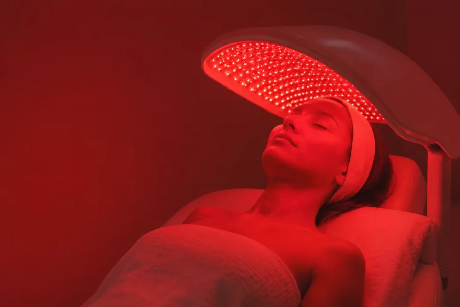 LED Light Therapy for Skin Restoration — process