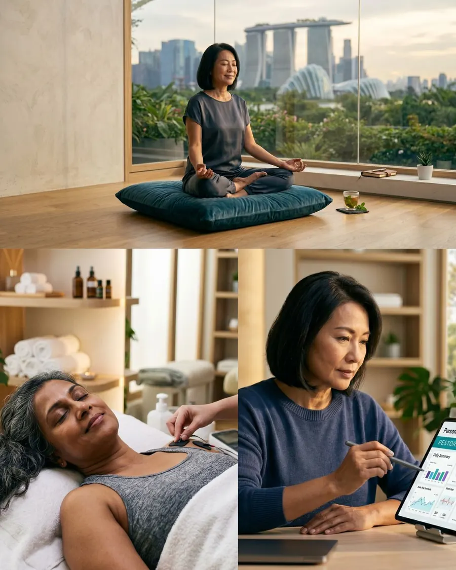 A calm, considered treatment space at Ageless Medispa and R3 Wellness in Damansara