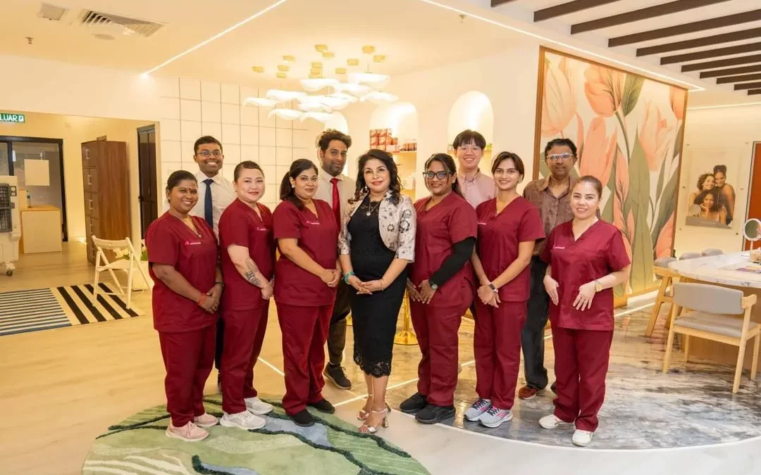 The Ageless Medispa & R3 Wellness team at the Damansara centre, led by Professor Datuk Dr Alice with the wider medical and wellness team