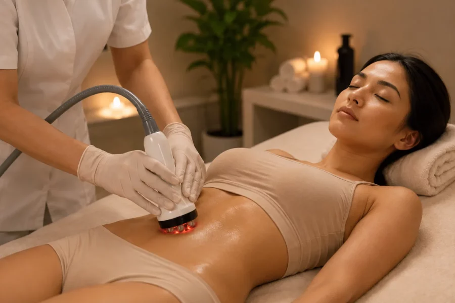 EMTONE Cellulite Treatment — process
