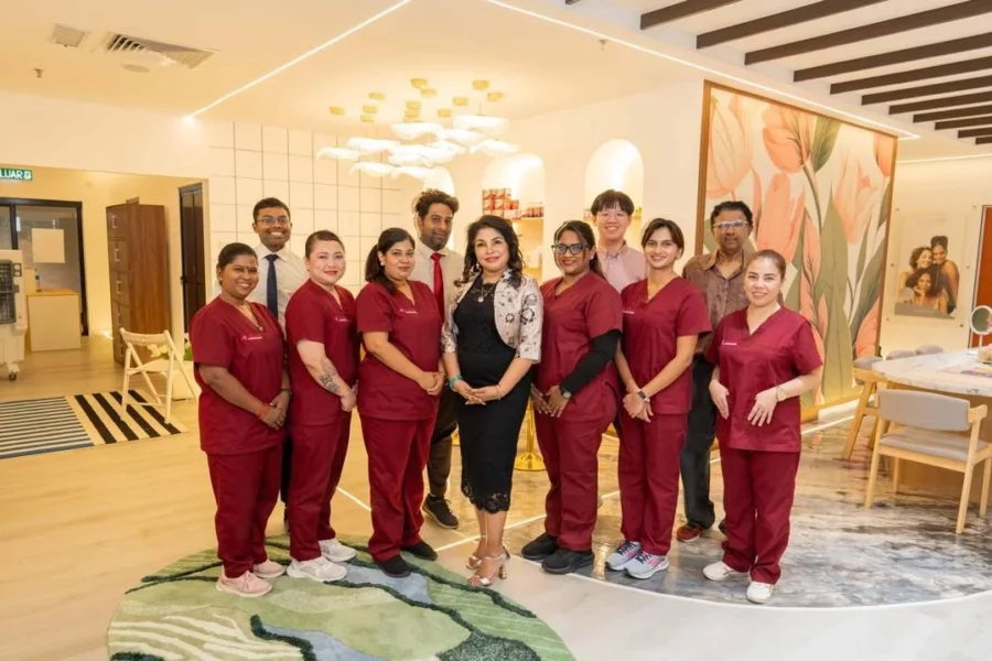 The Ageless Medispa & R&sup3; Wellness team at the Damansara centre, led by Professor Datuk Dr Alice with the wider medical and wellness team